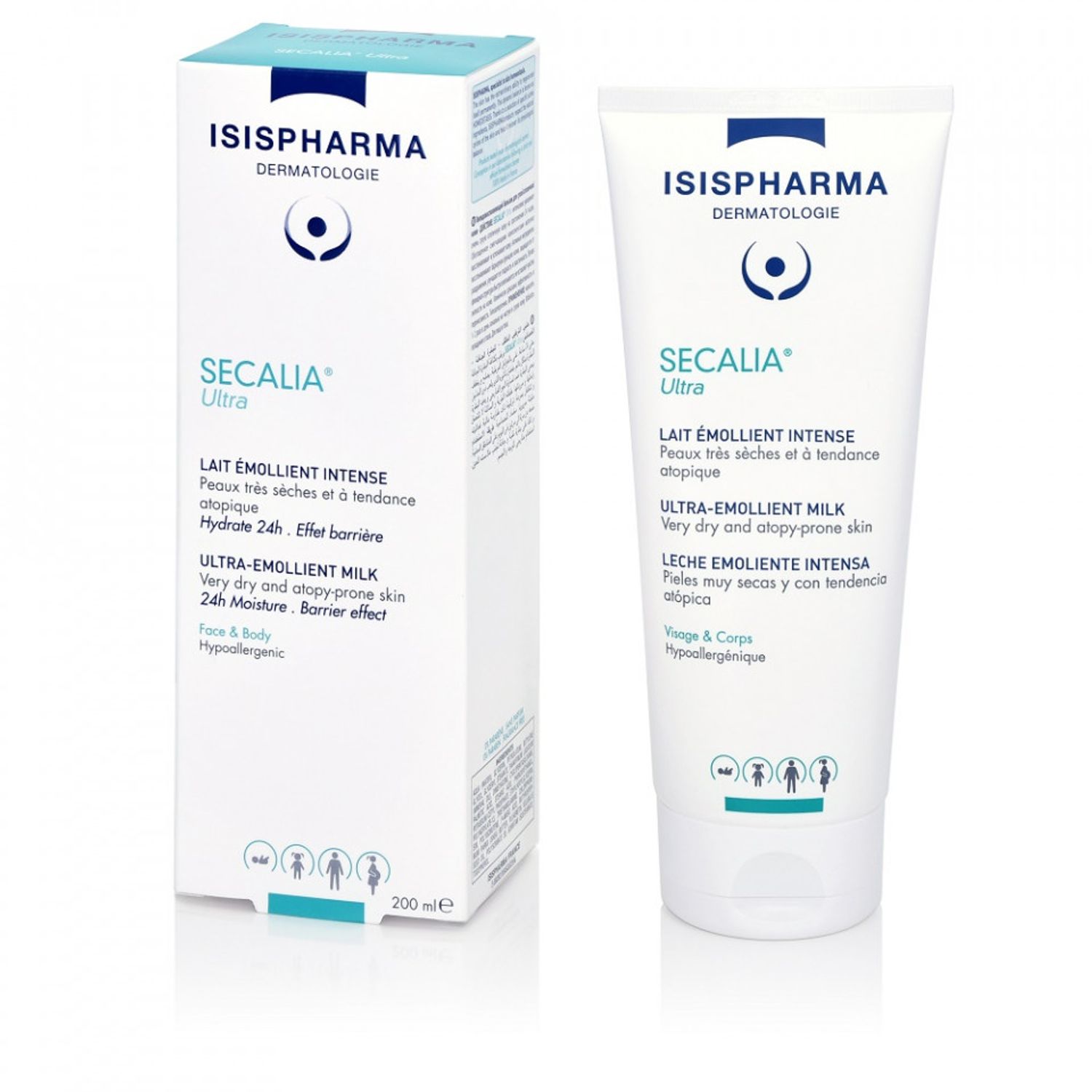 Lapte emolient Isispharma Secalia Ultra, 200 ml fotografia produsului