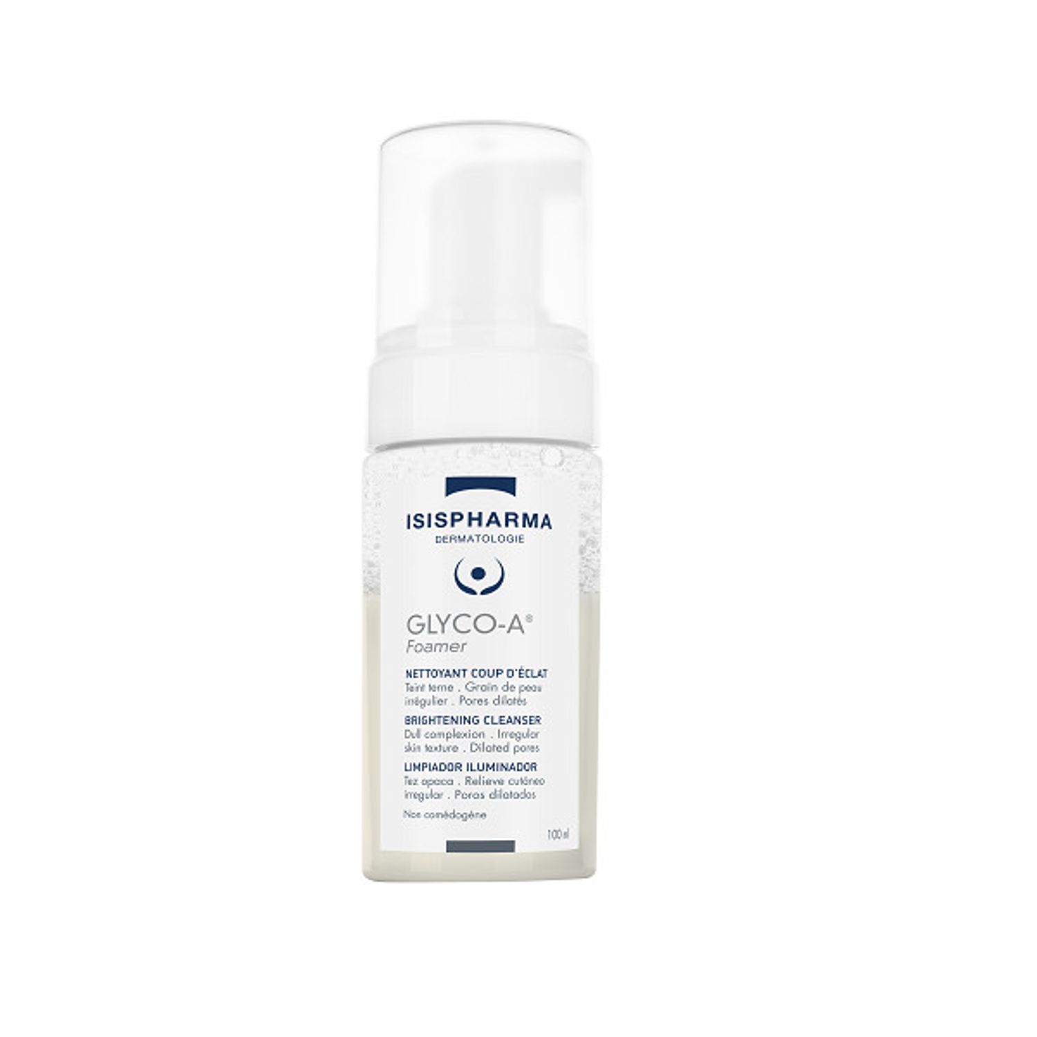 Spuma de curatare iluminatoare Isispharma Glyco-A, 100 ml fotografia produsului