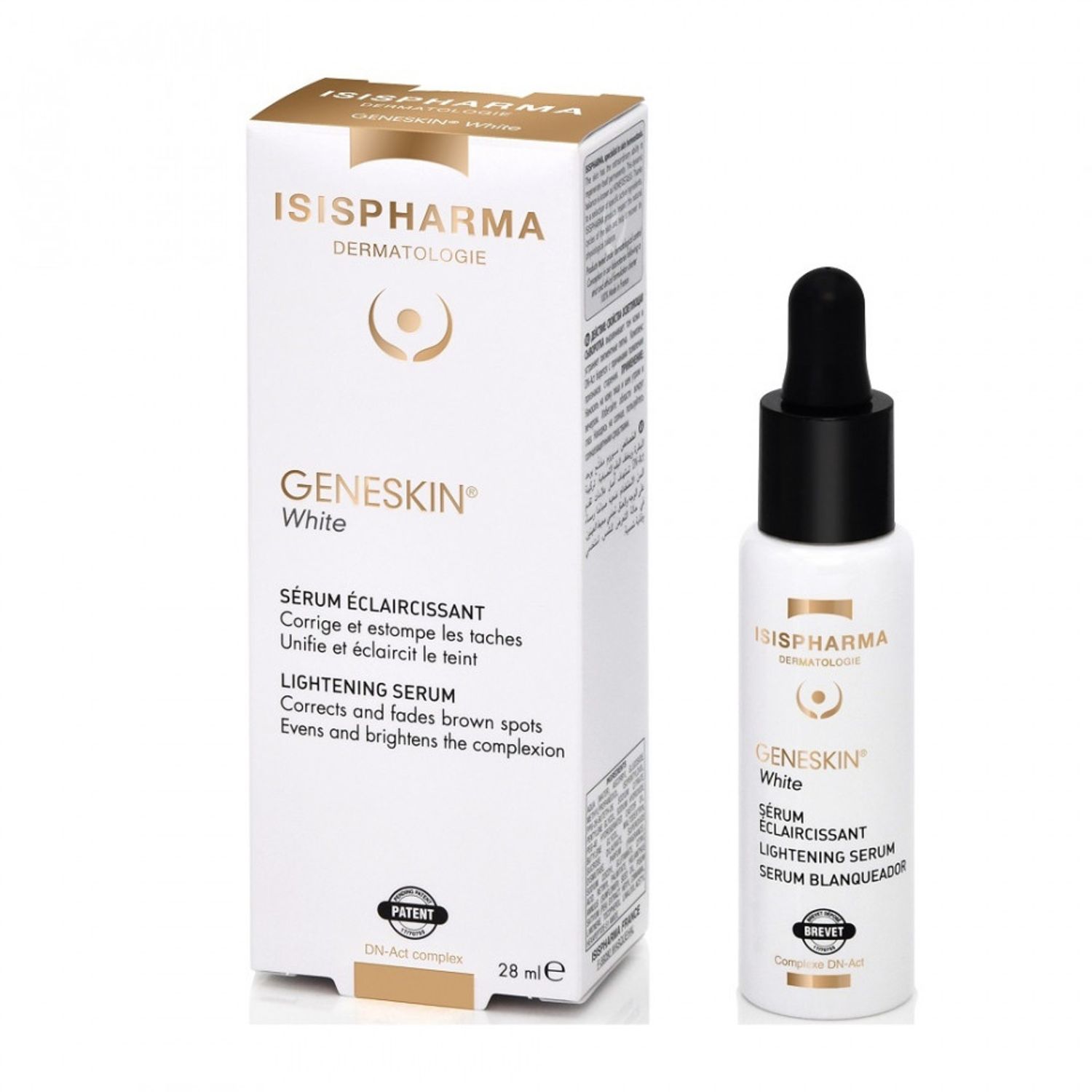 Ser depigmentant pentru luminozitate Isispharma GeneSkin White, 28 ml fotografia produsului