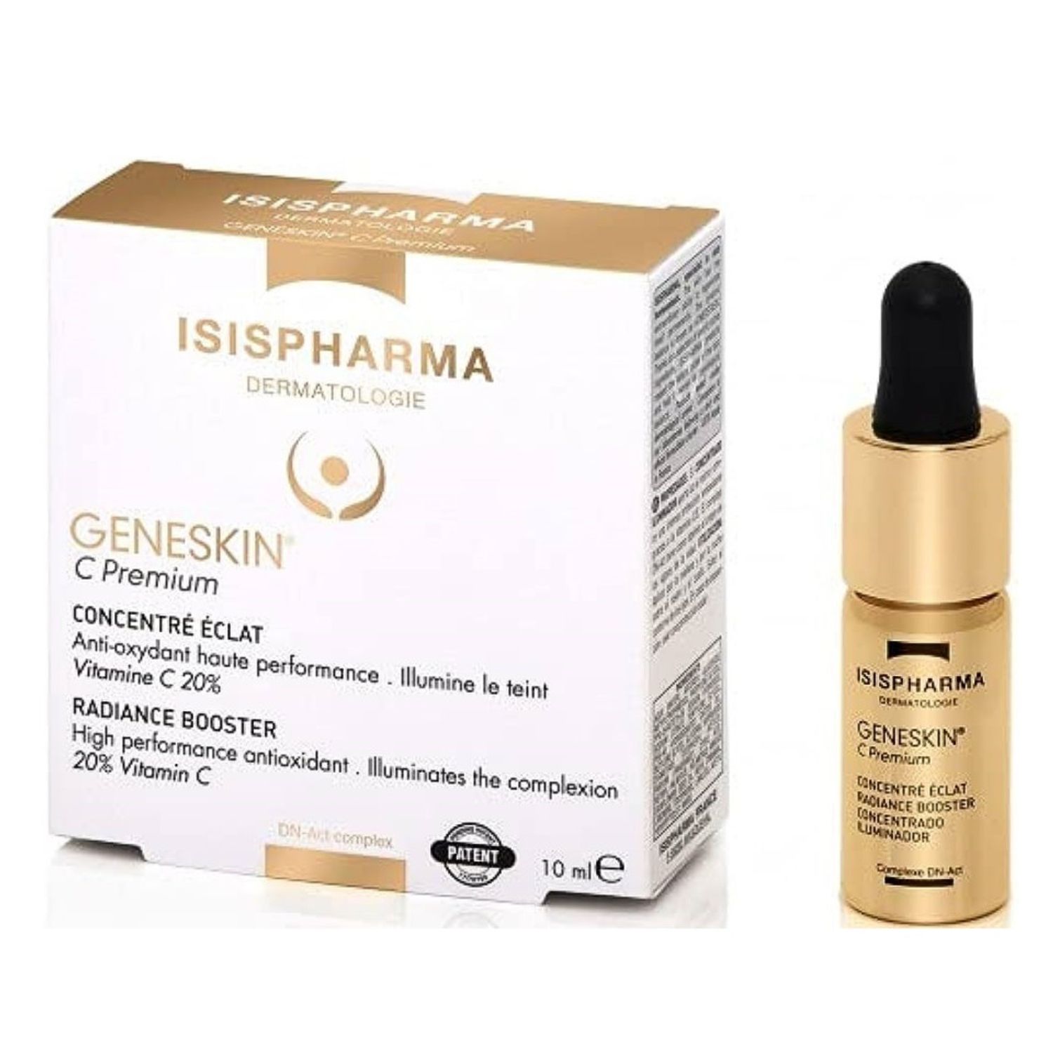 Ser concentrat cu efect iluminator Isispharma GeneSkin C Premium, 10 ml fotografia produsului