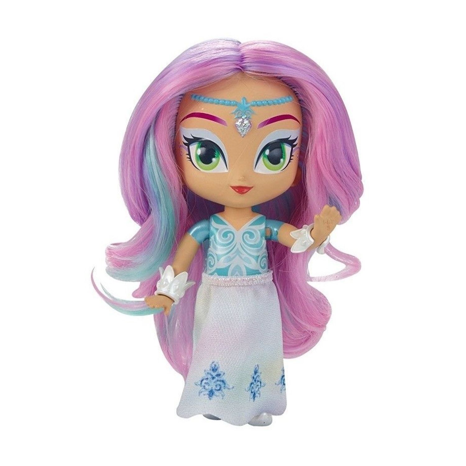 Papusa Fisher Price Shimmer and Shine Imma in rochie mov cu pieptene fotografia produsului View 2 L