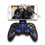 Controller Gamepad Joystick SIKS&reg; V8 Bluetooth pentru telefoane, tablete, PC, compatibil IOS, Android, Negru/ Albastru fotografia produsului View 2 S
