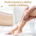 Dispozitiv de Epilare prin Frecare SIKS, Portabil, Reutilizabil, Fara Durere, Cristal, Auriu/Albastru fotografia produsului View 5 S