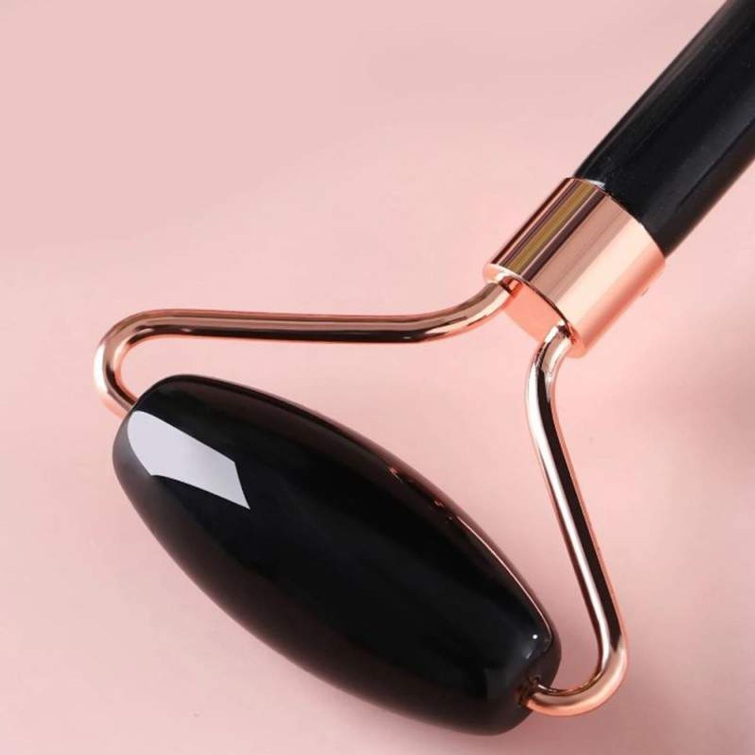 Set rola Onix si Opal SIKS Masaj Facial si Corporal, Efect de Intinerire a Pielii si Drenaj Limfatic, Alba Opal, Negru fotografia produsului View 3 L