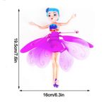 Papusa Tip Zana Zburatorare SIKS, Senzor Pentru Coordonarea Miscarilor, Incarcare USB, Dimensiuni 19x6.5 cm, Mov fotografia produsului View 5 S