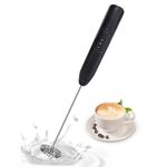 Mixer Spumator de Lapte SIKS, 2 Teluri Interschimbabile, Alimentare USB, Negru fotografia produsului View 4 S