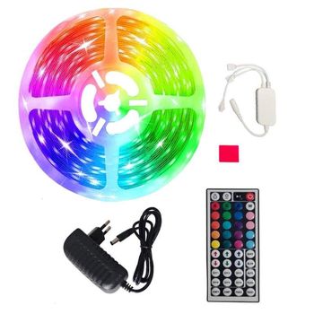 Kit Banda LED 5050 RGB SIKS, IP65, Control Din Telecomanda, Lumina Multicolora, 10 Metri, Led Strip, Multicolora