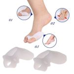 Set 2 x Corector pentru Monturi SIKS, Protectie Impotriva Presiunii, Inflamatiilor, Silicon, Marime Universala, Alb fotografia produsului View 3 S