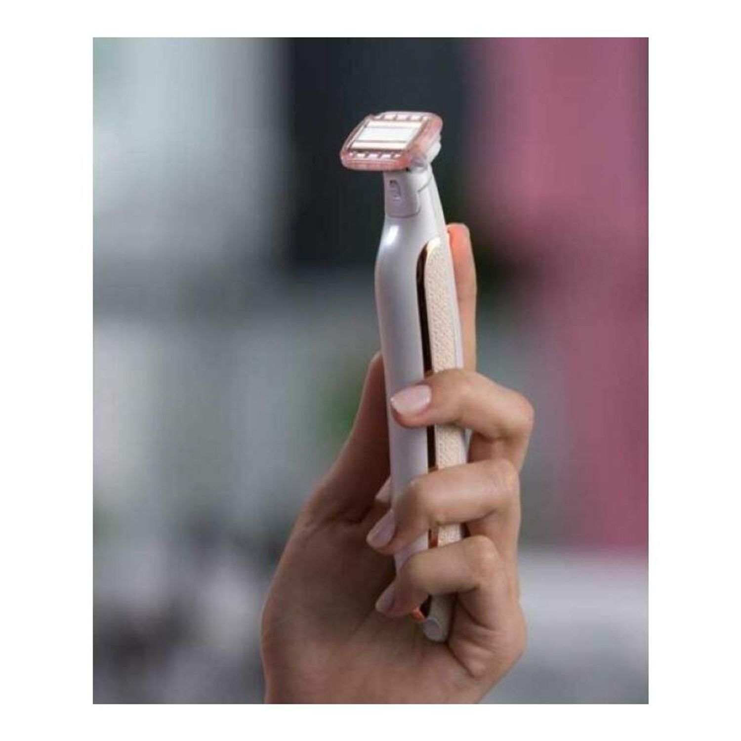 Epilator hipoalergenic SIKS&reg; Corporal cu led si 4 capete de schimb, alb fotografia produsului View 4 L