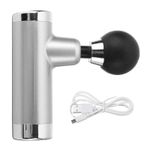 Aparat de masaj SIKS, 5V, pistol relaxare muschi portabil, anticelulita, 4 trepte de viteza,  cu acumulator, Gri fotografia produsului View 4 S