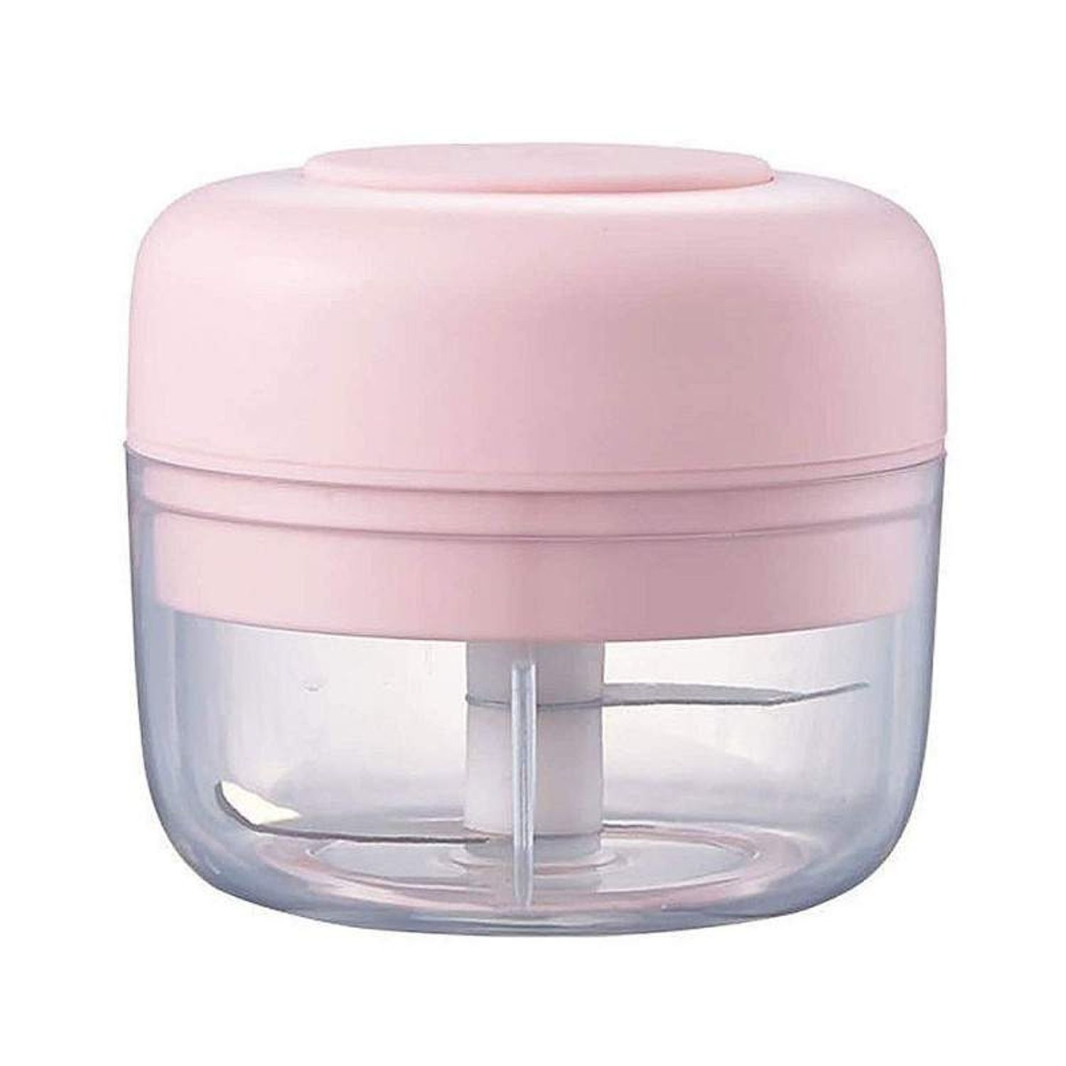 Mini blender electric SIKS&reg;, tocator pentru usturoi, legume, roz, 100ml fotografia produsului