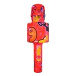Microfon Wireless Karaoke SIKS, LY100, M2, Pentru Copii, Model Grafitti, IOS, Android, Tableta, PC, Bluetooth, USB fotografia produsului