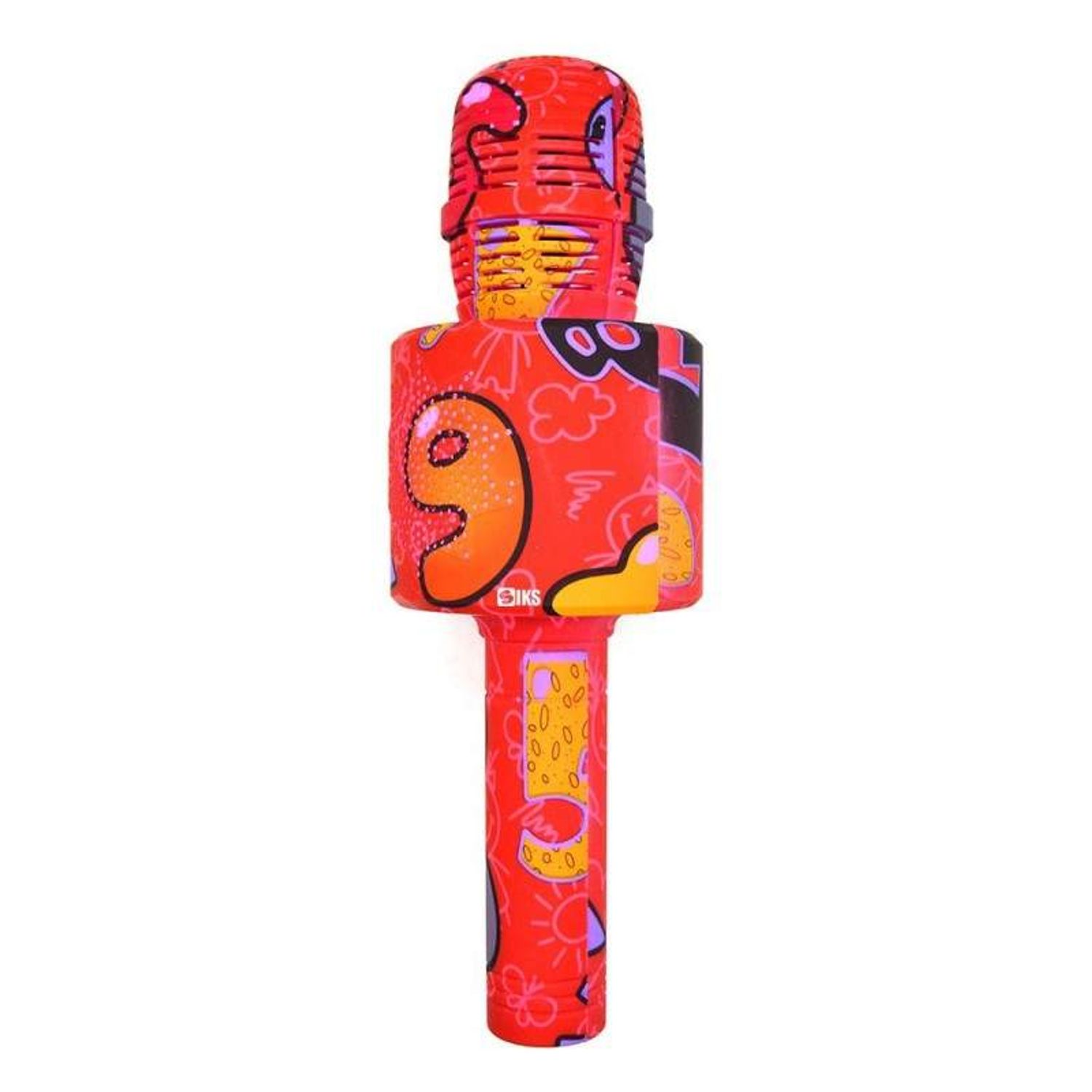 Microfon Wireless Karaoke SIKS, LY100, M2, Pentru Copii, Model Grafitti, IOS, Android, Tableta, PC, Bluetooth, USB fotografia produsului