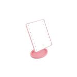 Oglinda SIKS&reg; pentru make-up cu 16 LED-uri, comutator ON/OFF, roz fotografia produsului