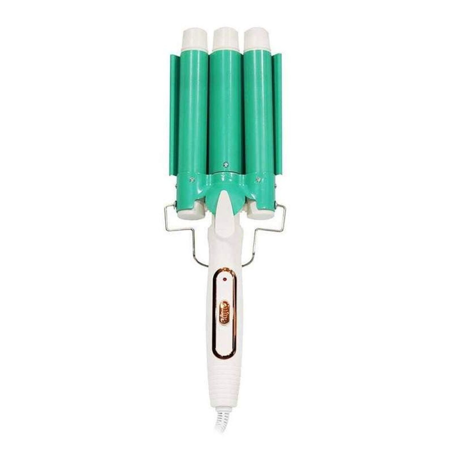 Ondulator Ceramic SIKS cu Trei Elementi Ceramici, Incalzire 28 secunde, Alb/Verde fotografia produsului
