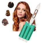 Ondulator Ceramic SIKS cu Trei Elementi Ceramici, Incalzire 28 secunde, Alb/Verde fotografia produsului View 5 S