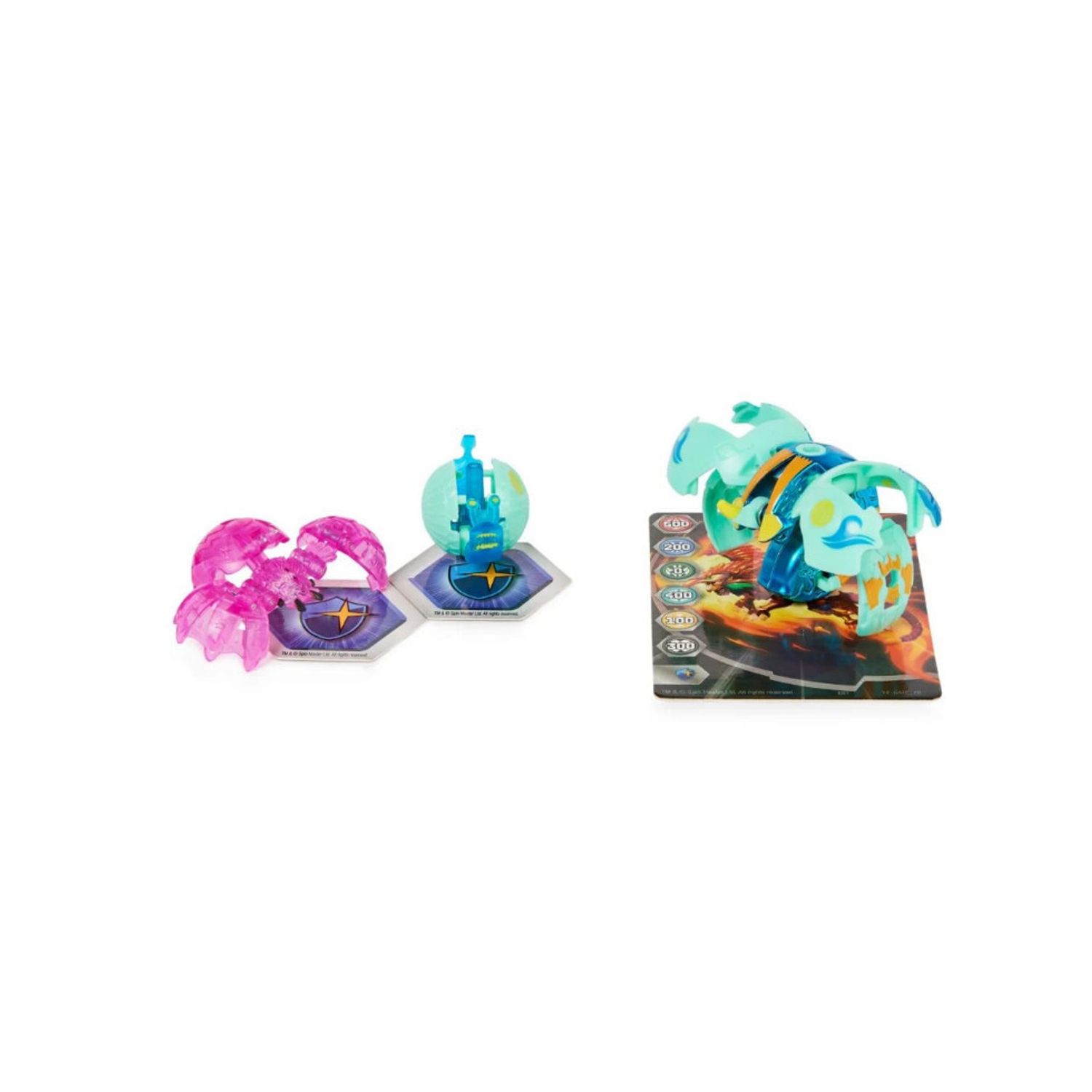 Set 3 figurine Bakugan Evolutions Platinum Power Up, Sectanoid, Widow, Sludgem, Multicolor, 6 cm fotografia produsului View 3 L