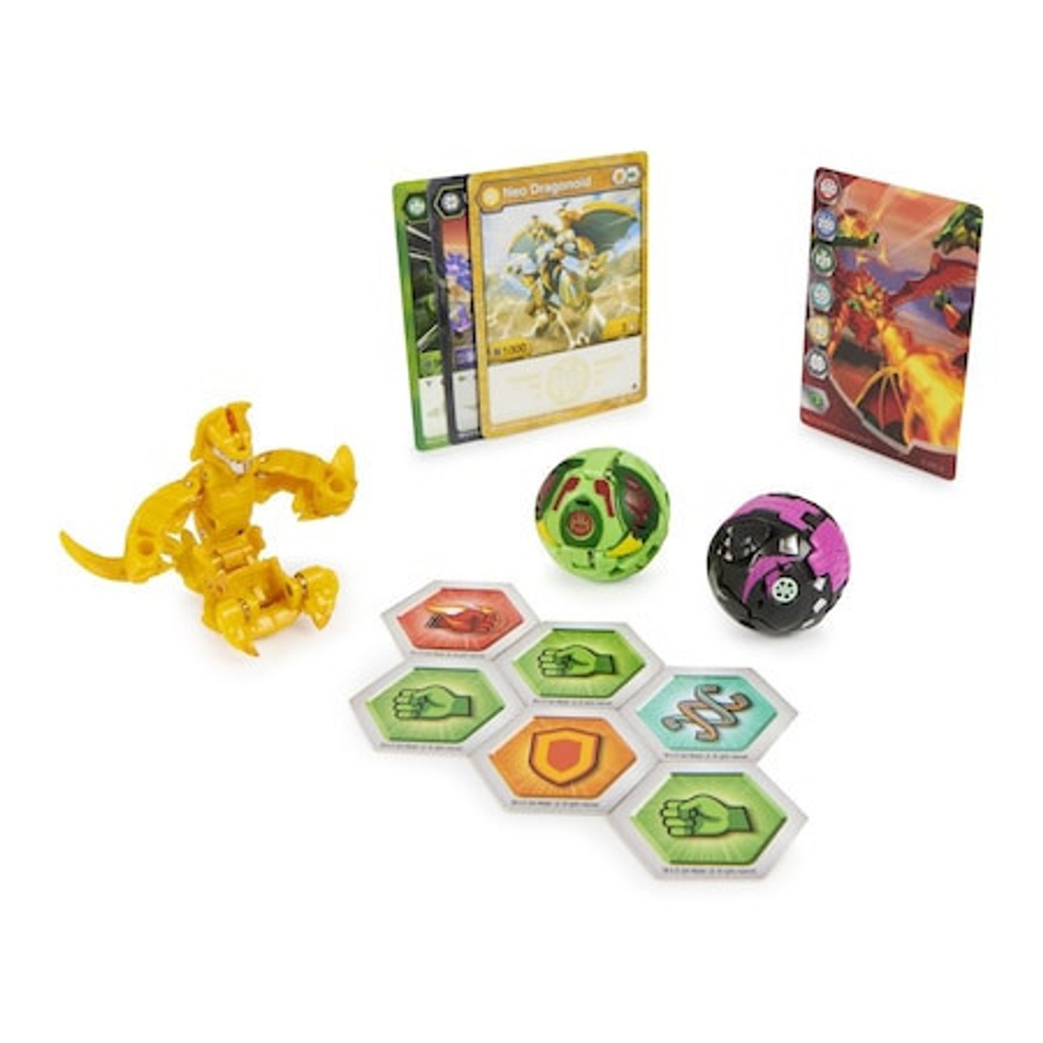 Figurina Bakugan Evolutions - Starter Pack, Serpillious Ultra Negru, Colossus si Neo Dragonoid fotografia produsului View 2 L