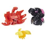 Set 3 figurine Bakugan Evolutions Nanogan Brawl Pack, Ryerazu, Cimoga si Sledge, 6 cm fotografia produsului View 3 S