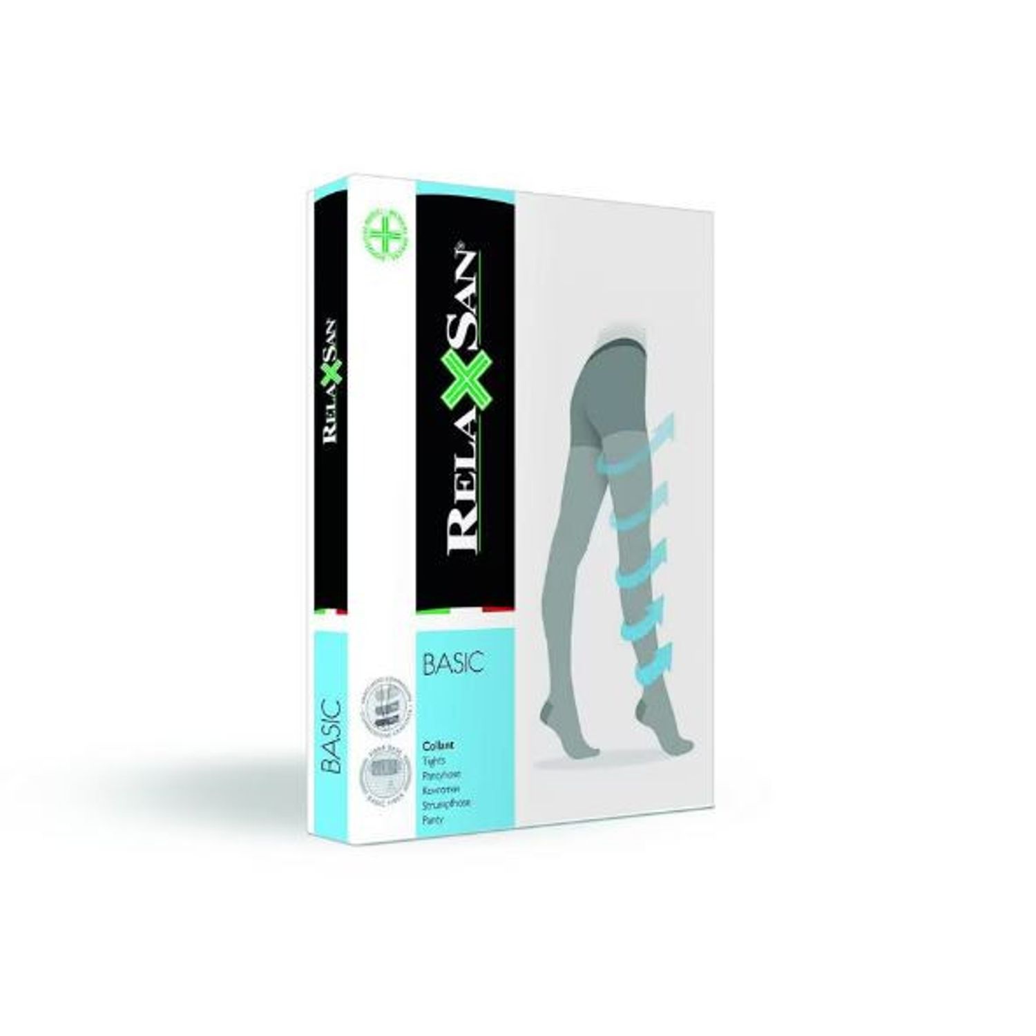 Ciorapi compresivi medicinali Relaxsan 780, tip pantalon 12-17mm Hg, 70 DEN, Bej, 4 fotografia produsului