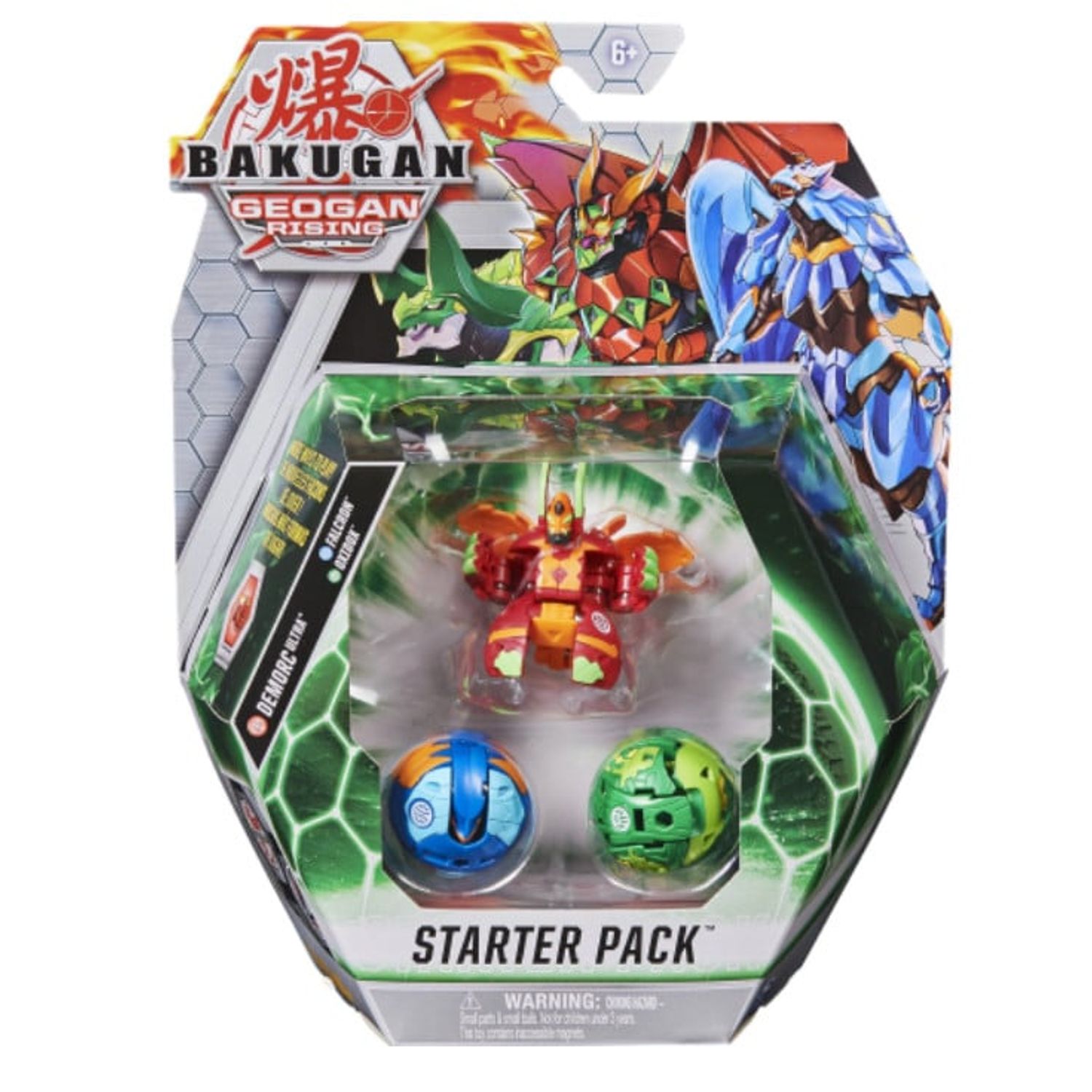 Set de joaca Starter Pack Demorc Ultra, Falcron si Oxidox Bakugan Geogan Rising fotografia produsului View 2 L