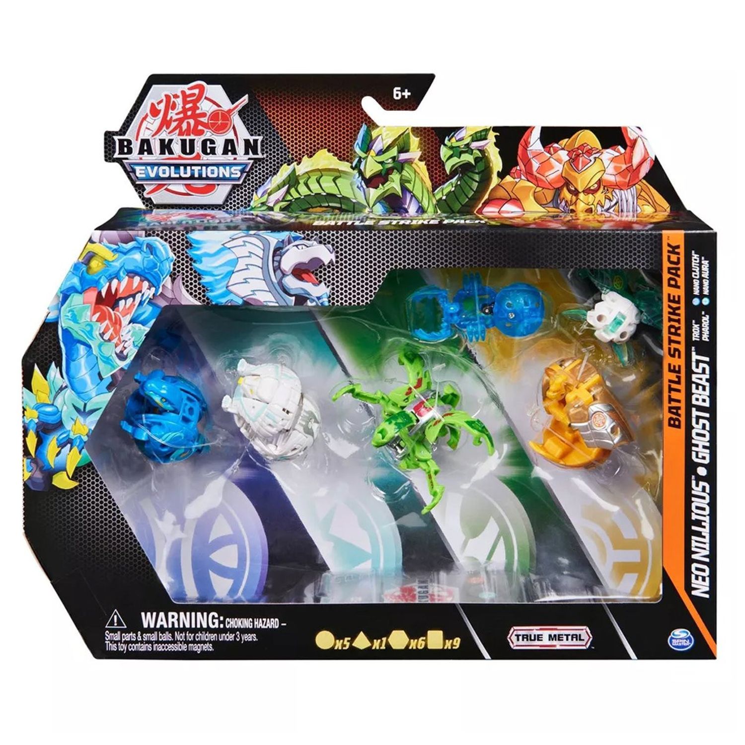 Set de joaca Bakugan Evolutions Battle Strike Pack, Neo Nillious & Ghost Beast fotografia produsului