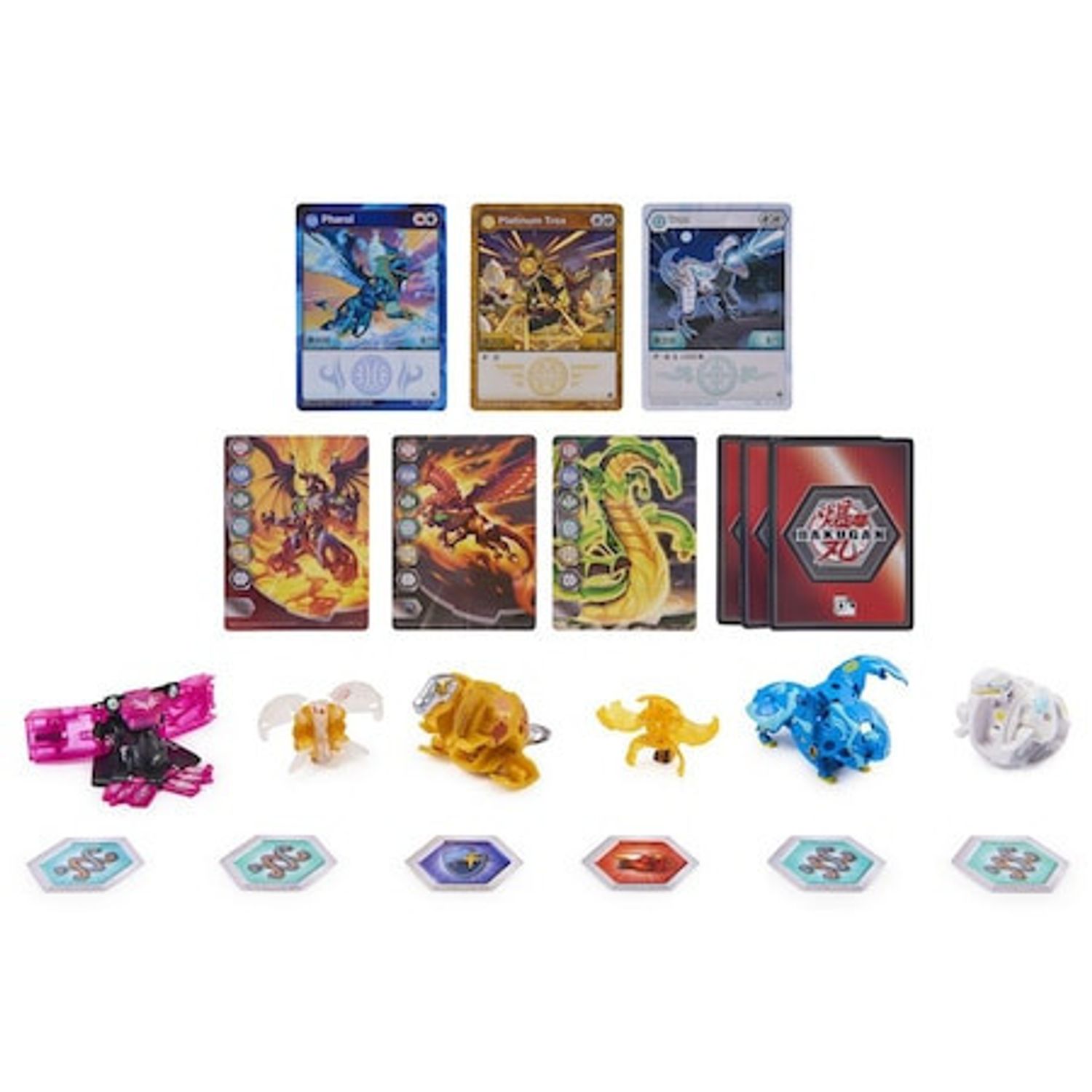 Set 6 figurine Bakugan Evolutions Battle Strike Pack, Neo Trox, Amphrog, 7 cm fotografia produsului View 2 L