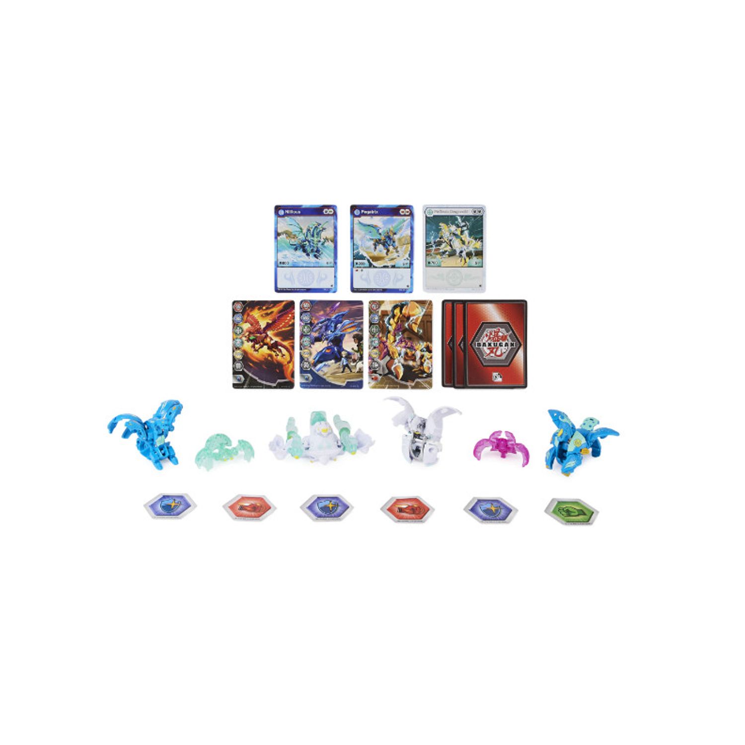 Set 4 Figurine Bakugan Evolutions Battle Strike Pack, Dragonoid si Sluggler fotografia produsului View 5 L
