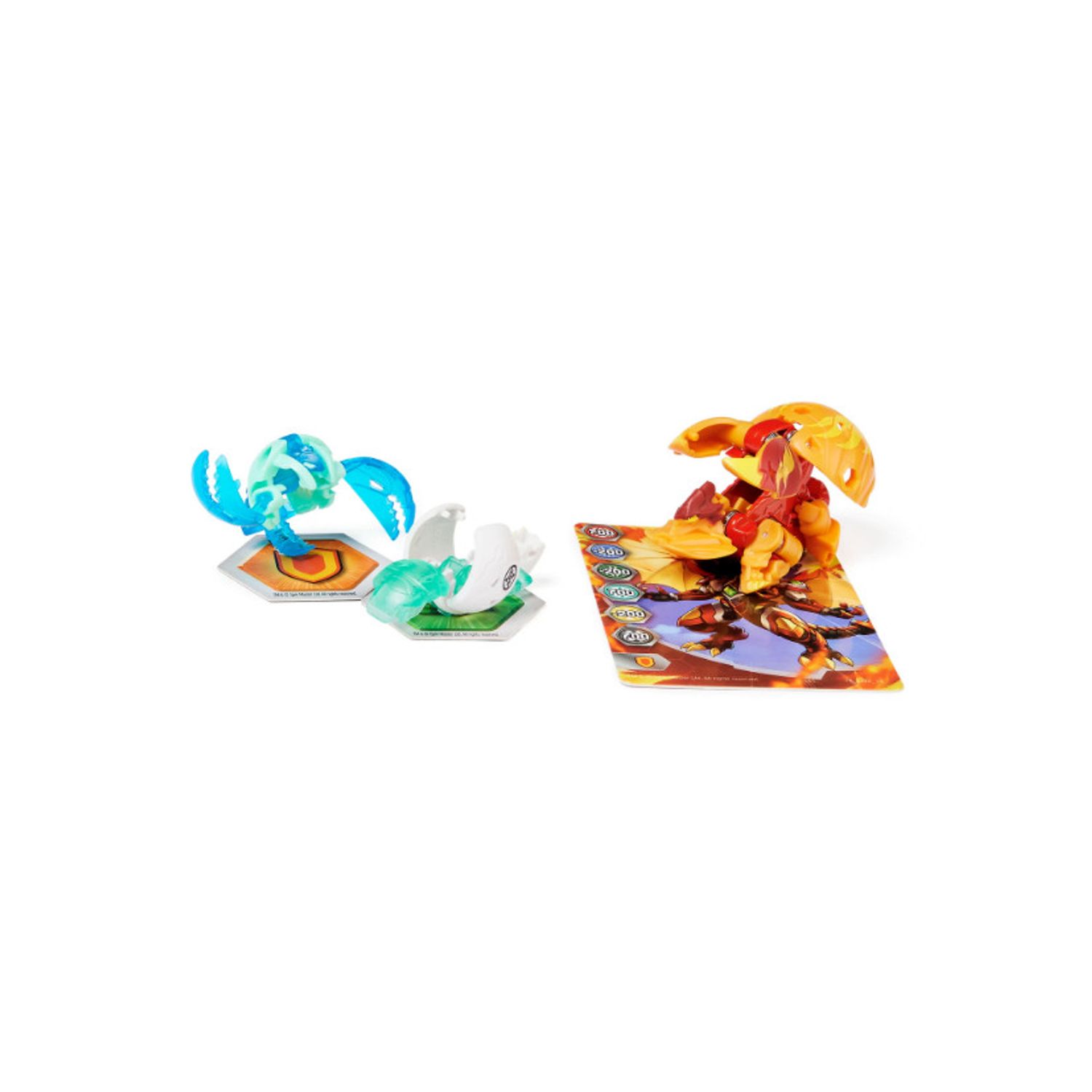 Figurina Bakugan Evolutions - Platinum Powerup, Colossus, Riptide si Siphon fotografia produsului View 6 L