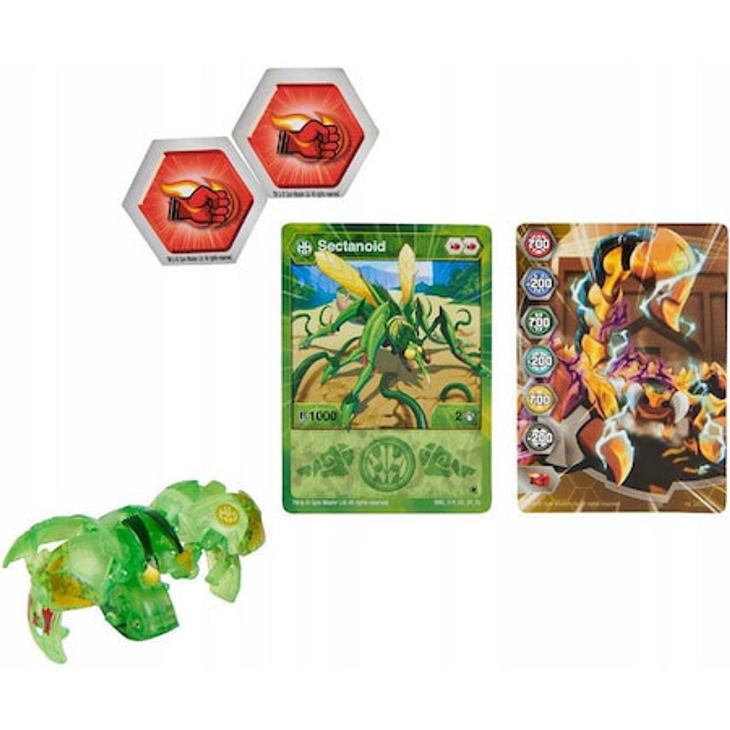 Figurina Bakugan Evolutions Elemental Rare, Sectanoid, Verde, 10 cm, 6 ani+ fotografia produsului View 3 L
