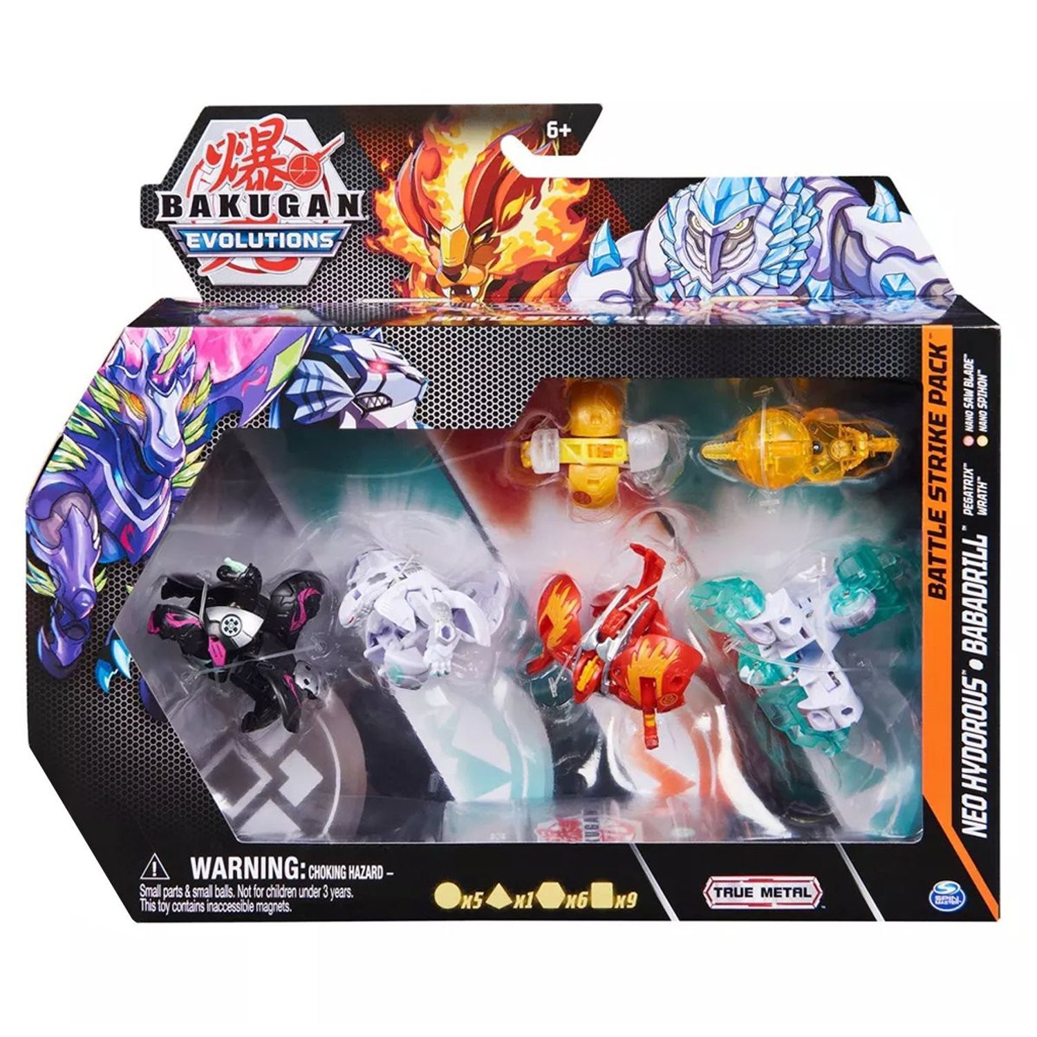 Set de joaca Bakugan Evolutions Battle Strike Pack, Neo Hydorous, Babadrill fotografia produsului View 2 L