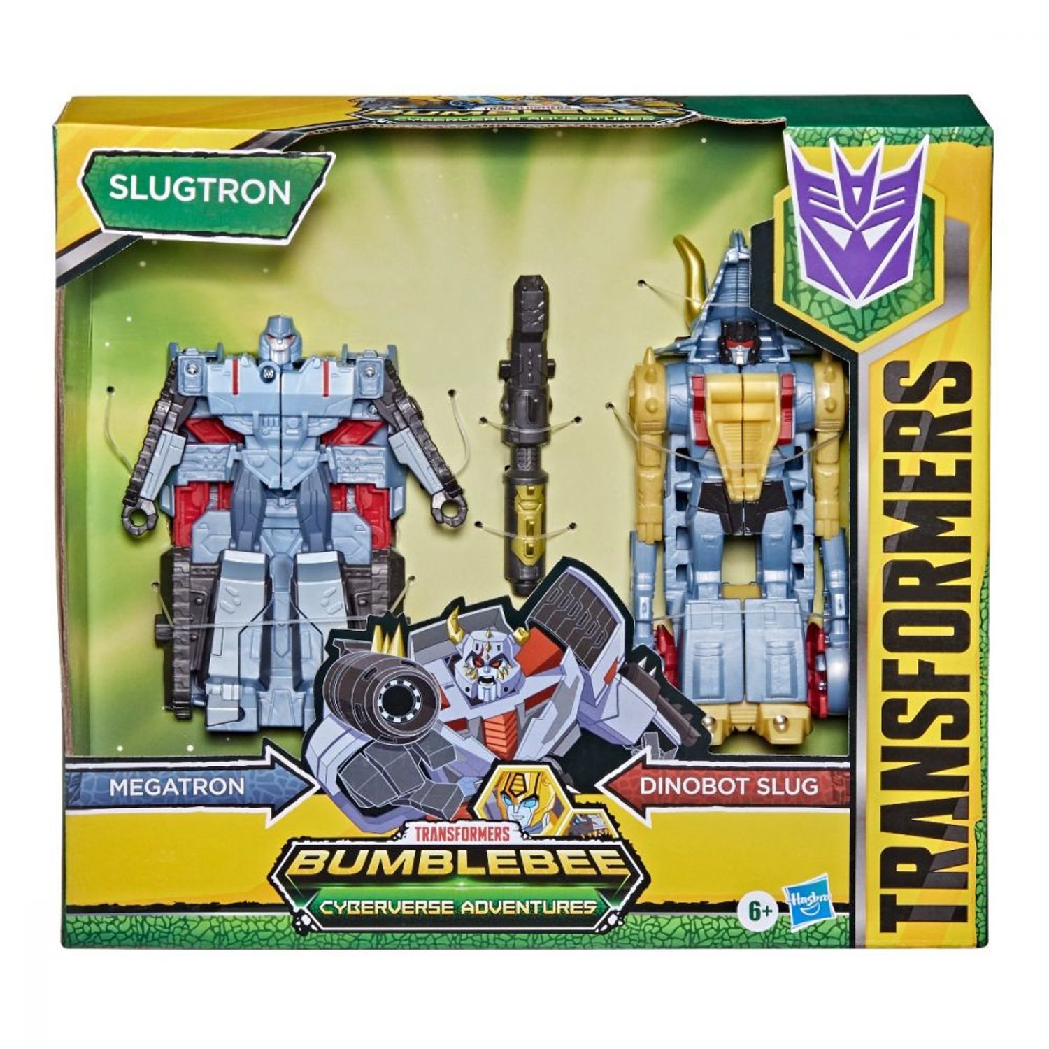 Figurina Transformers, Cyberverse Roll And Combine, Megatron, Dinobot Slug fotografia produsului View 2 L