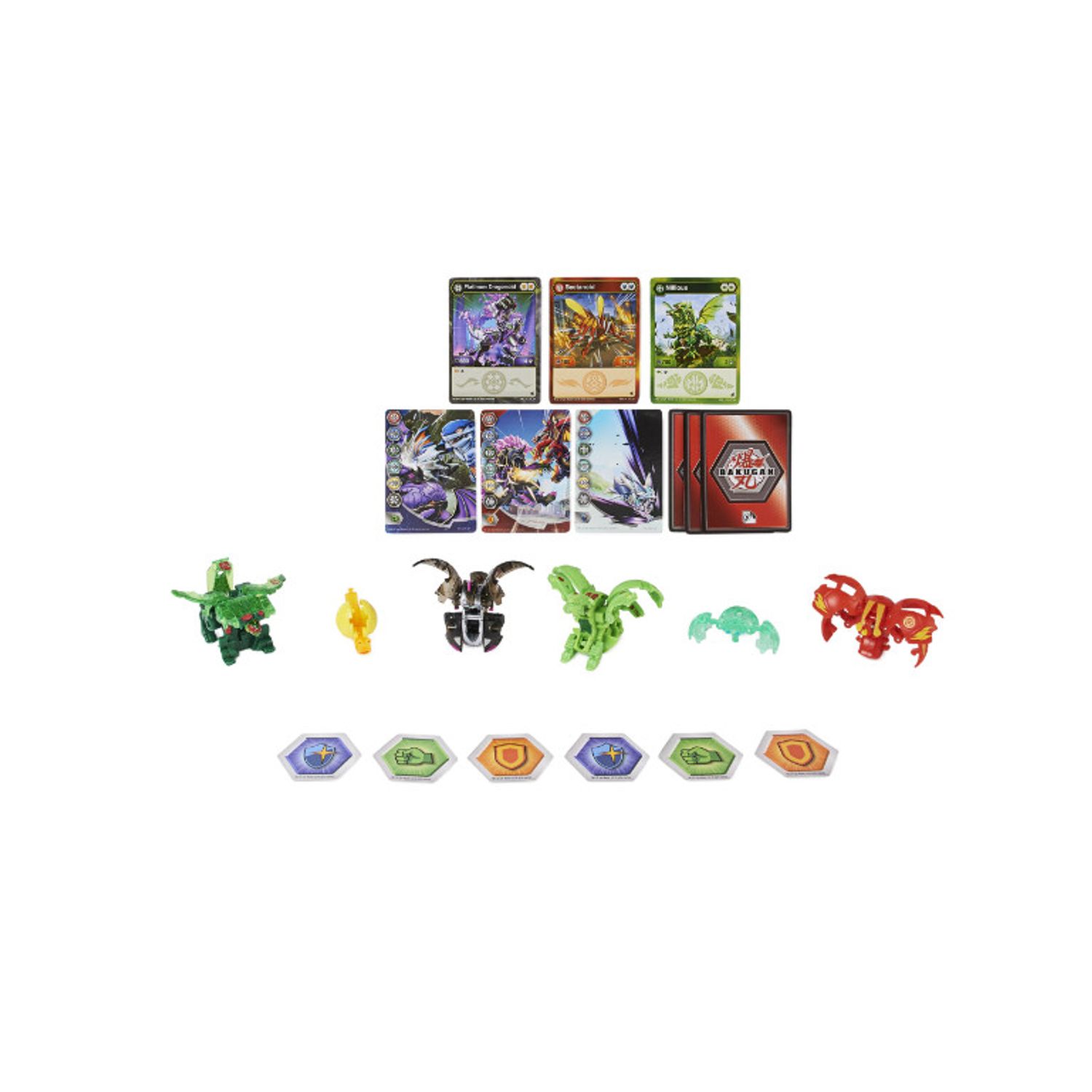 Set 4 Figurine Bakugan Evolutions Battle Strike Pack, Dragonoid si Arcleon fotografia produsului View 3 L