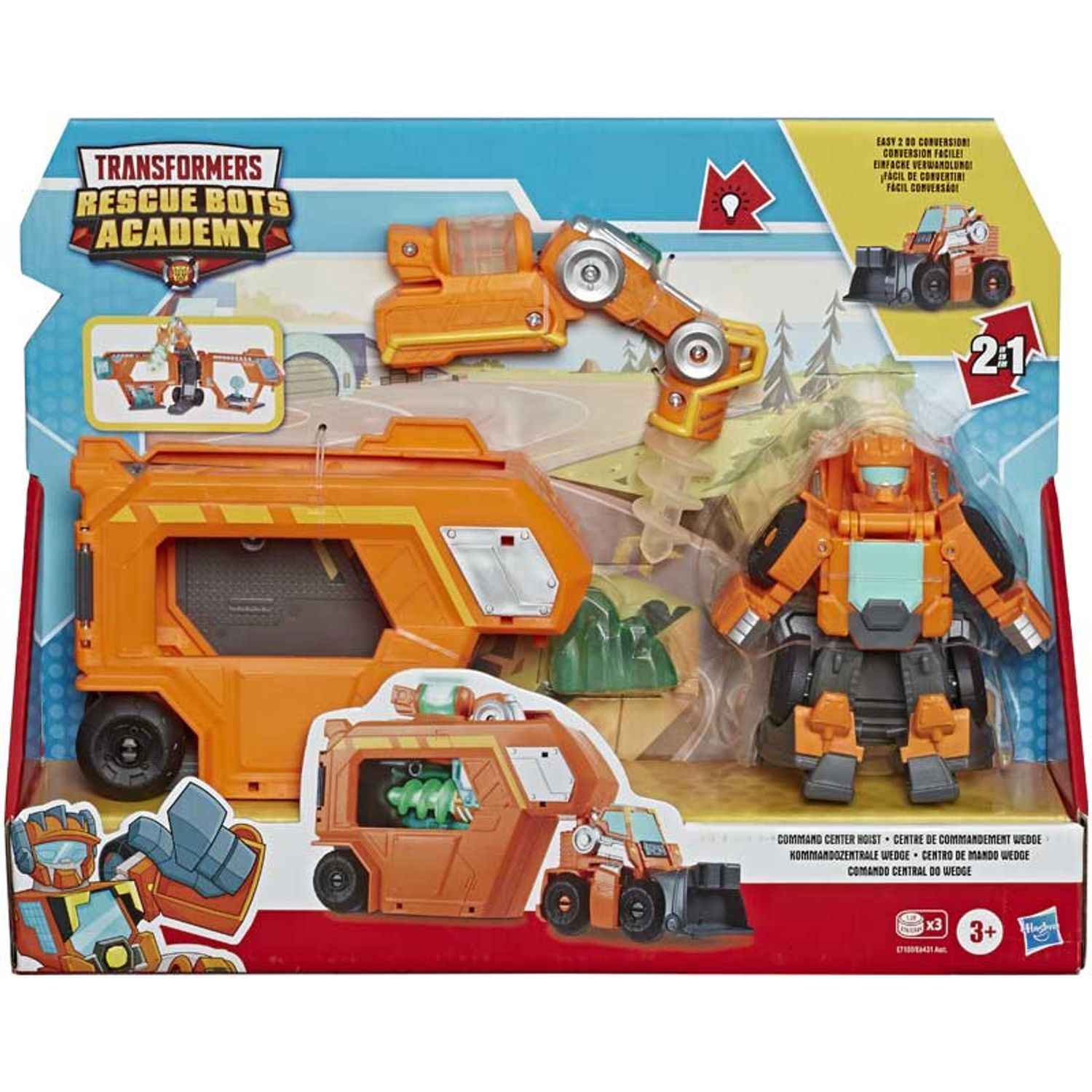 Set 2 figurine Transformers Rescue Bots Academy, Portocaliu, 10 cm, 3 ani+ fotografia produsului View 2 L
