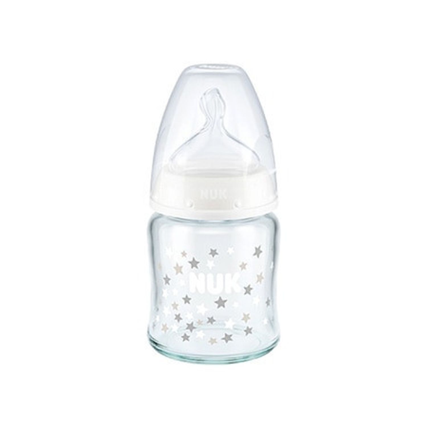 Biberon Nuk First Choice Plus Sticla 120 Ml Tetina Silicon M 0-6 luni Alb fotografia produsului