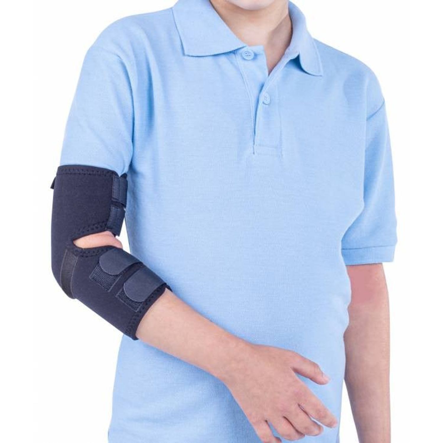 Orteza de cot mobila, pentru copii, Triamed, Elbow Flex Junior, Negru, 1 fotografia produsului