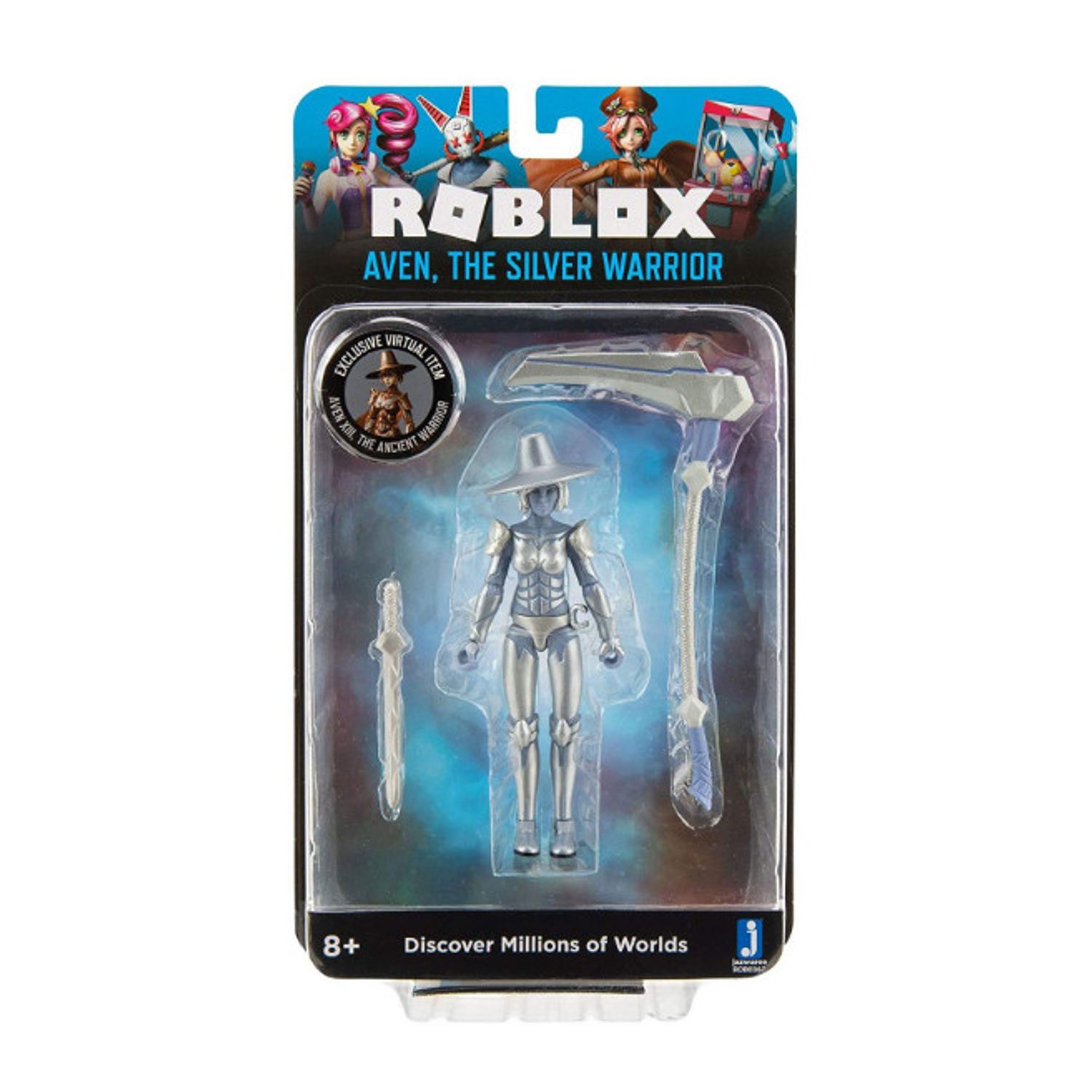 Figurina Roblox, Imagination Collection, Aven The Silver Warrior, 20 cm fotografia produsului View 4 L
