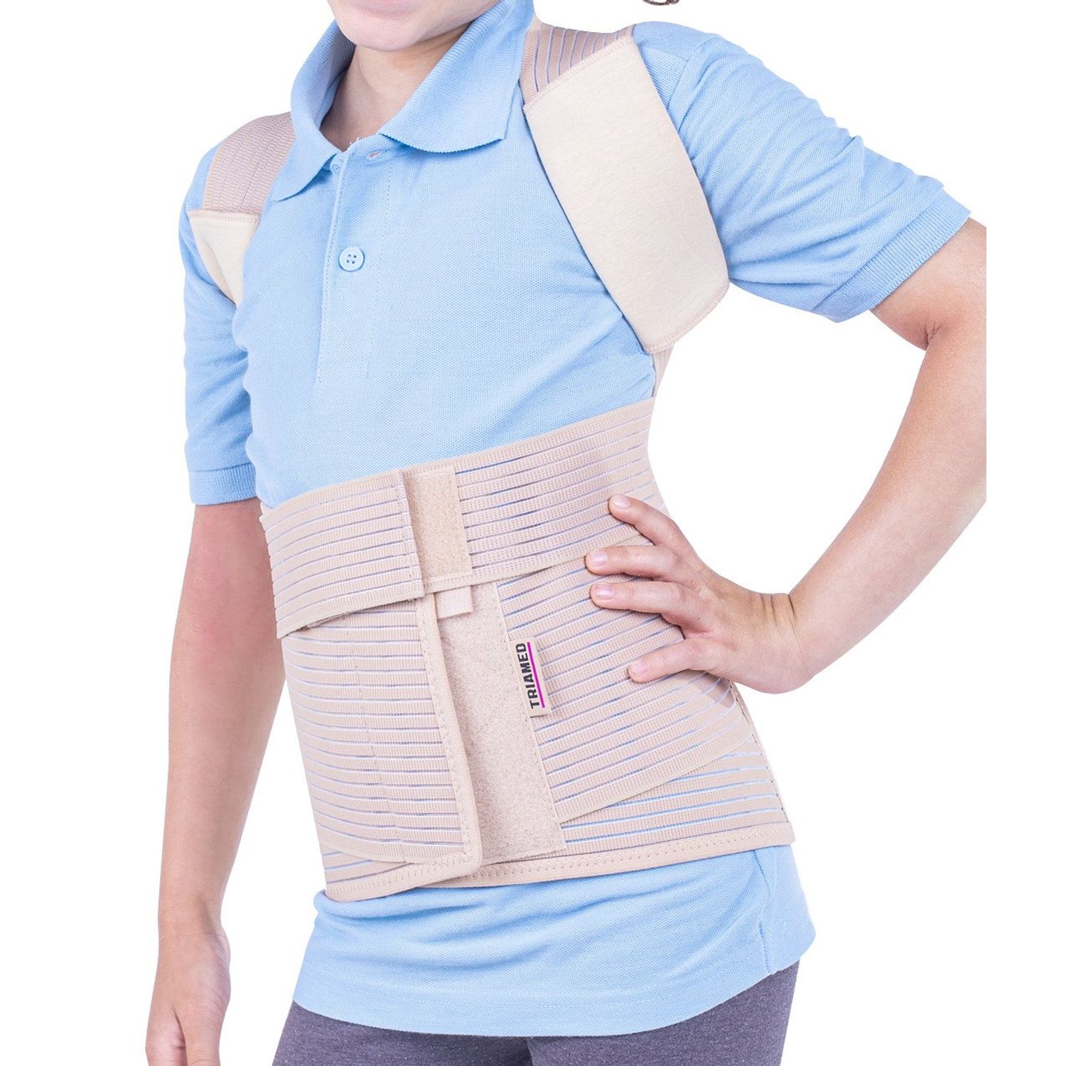 Corset toraco lombo sacral pentru copii, Triamed, Tls 01 Junior, Bej, 1 fotografia produsului View 2 L