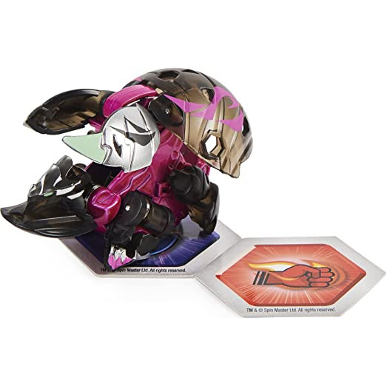 Figurina Bakugan Evolutions Platinum Series, Colossus, Negru-Mov, 6 cm fotografia produsului View 3 L