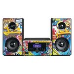 Microsistem stereo Lenco MC-020, Bluetooth, FM, USB si AUX, Multicolor fotografia produsului