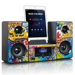 Microsistem stereo Lenco MC-020, Bluetooth, FM, USB si AUX, Multicolor fotografia produsului View 2 S