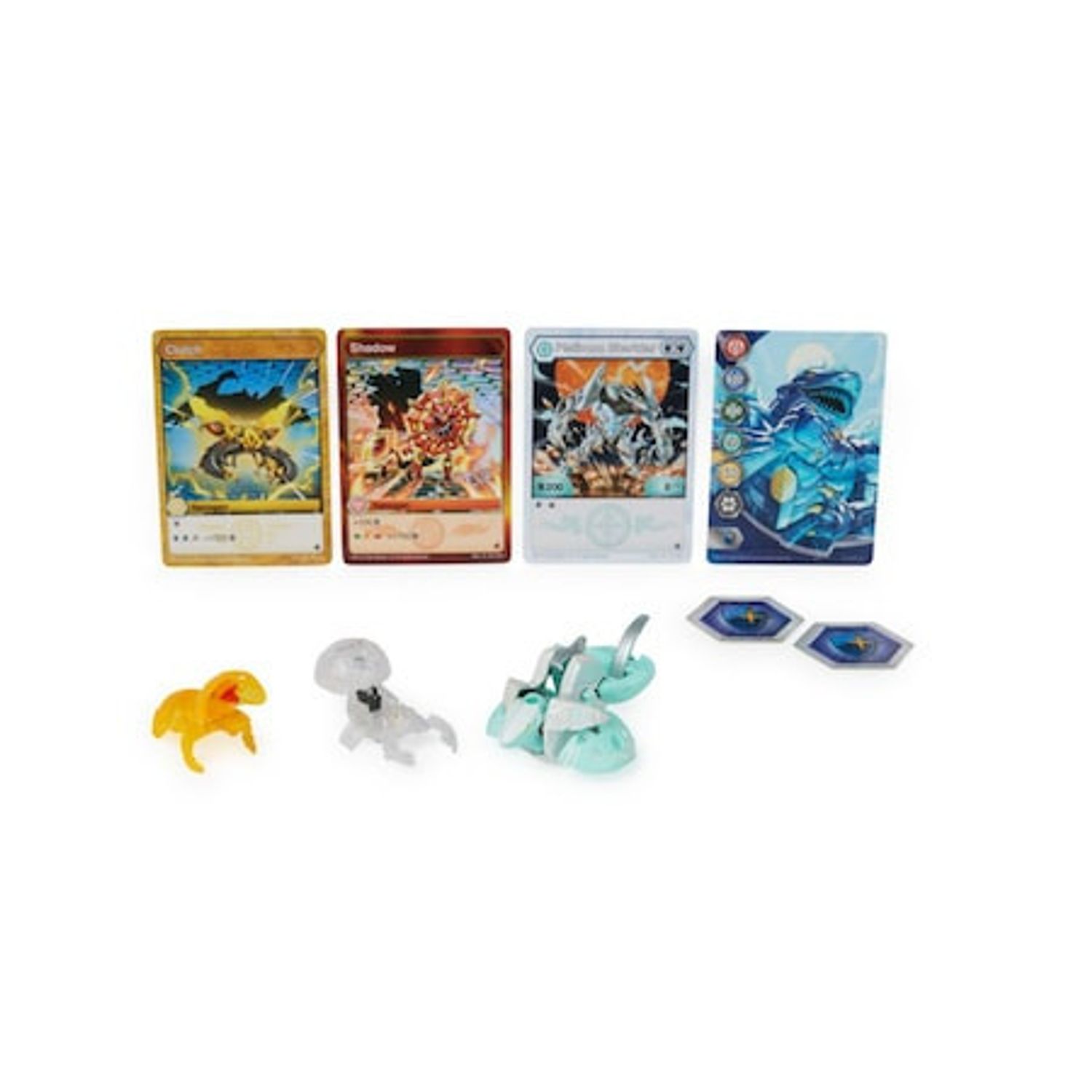 Set 3 figurine Bakugan Evolutions Platinum Power Up, Sharktar, 6 cm fotografia produsului View 2 L