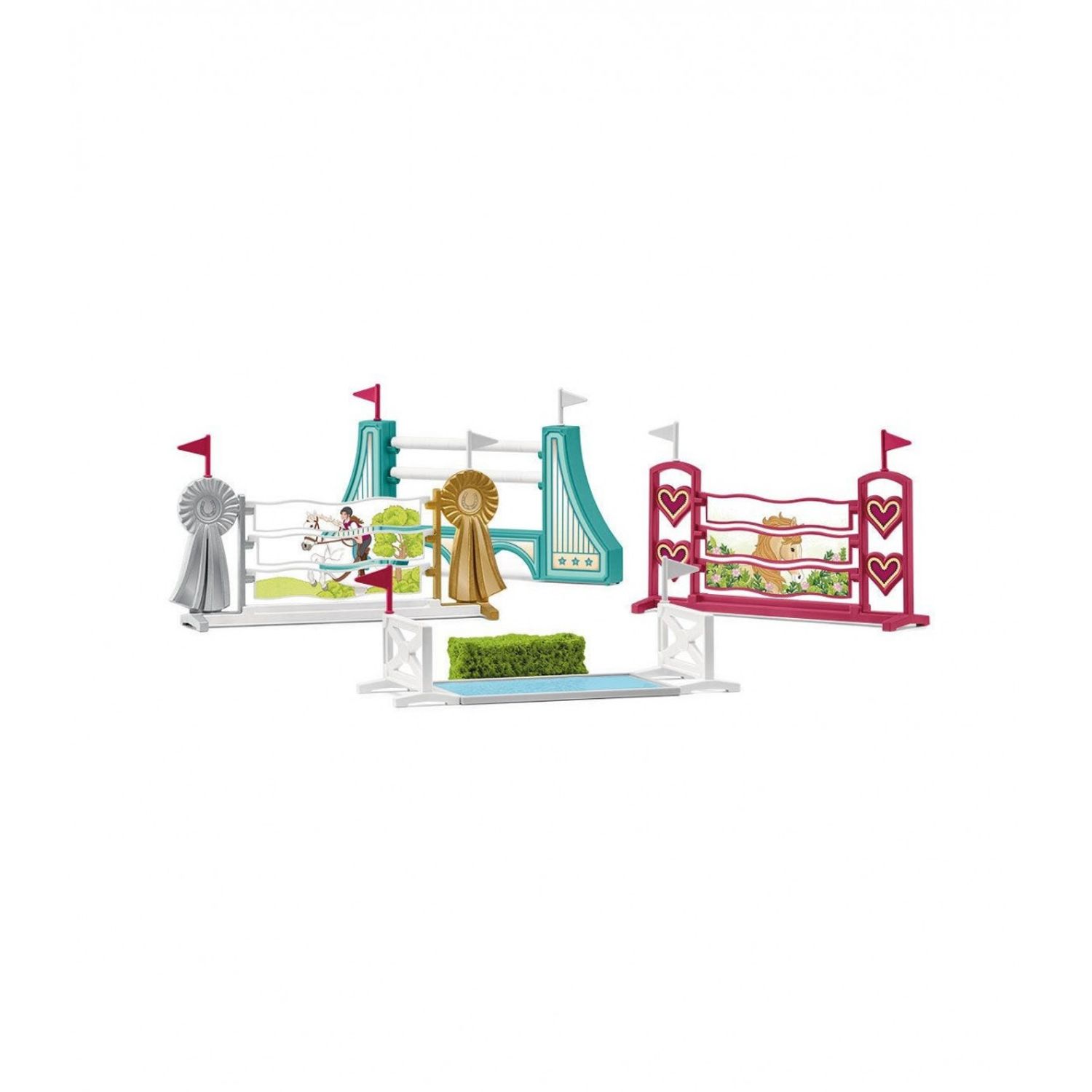 Set de joaca Schleich 42612- Accesorii Obstacole, 30 piese, 3 ani+ fotografia produsului