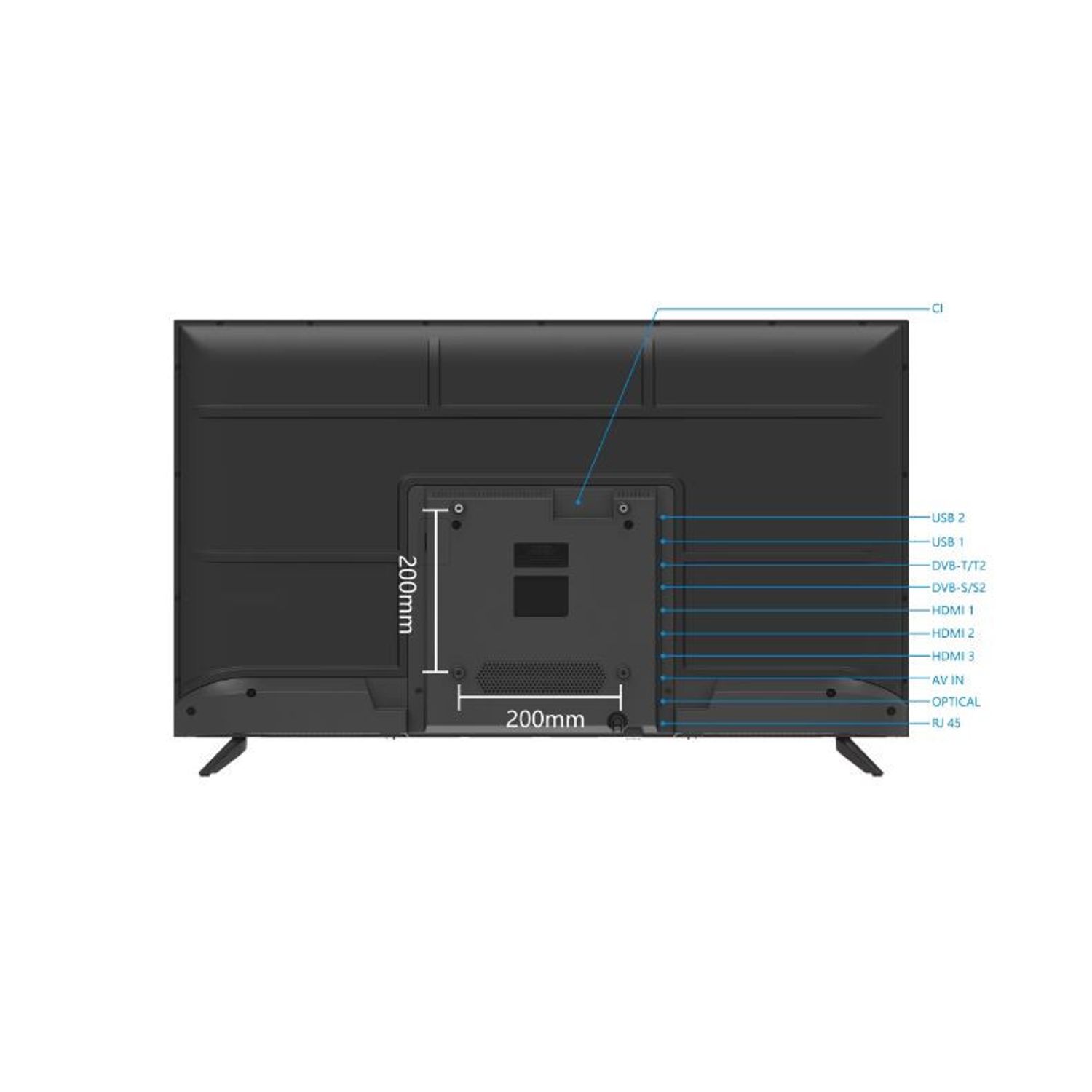 Televizor LED Smart Tech 40FL10V1, 101 cm, Smart, Full HD, Clasa E fotografia produsului View 2 L