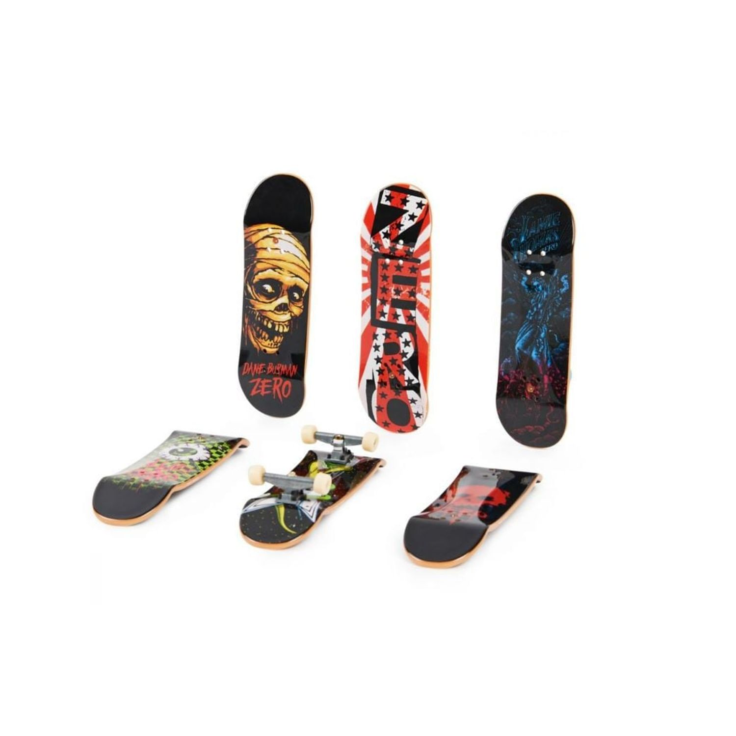 Set 6 mini placi skateboard, Tech Deck, Sk8shop Bonus Pack, 6 ani+ fotografia produsului View 2 L