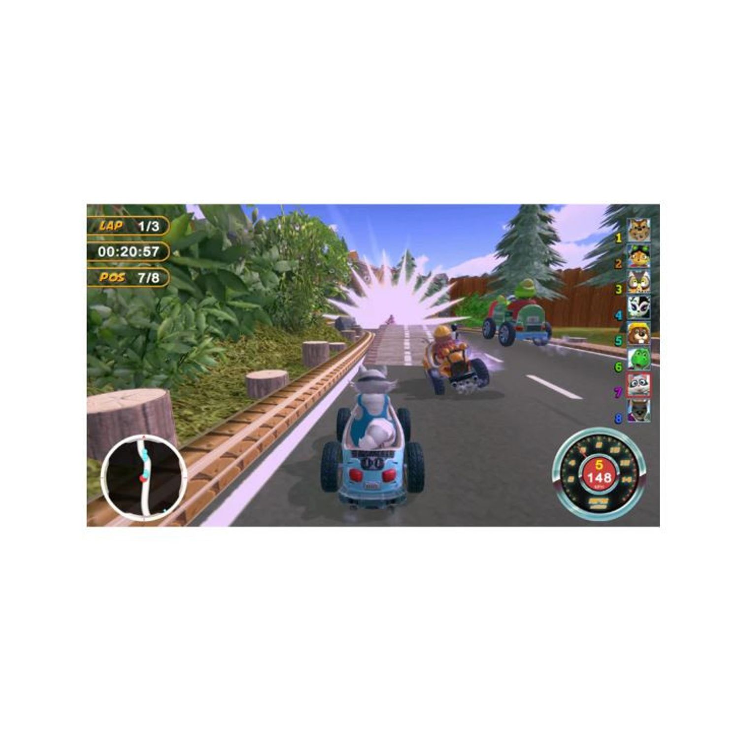 Joc Animal Kart Racer Steering Wheel Bundle Pentru Nintendo Switch fotografia produsului View 2 L