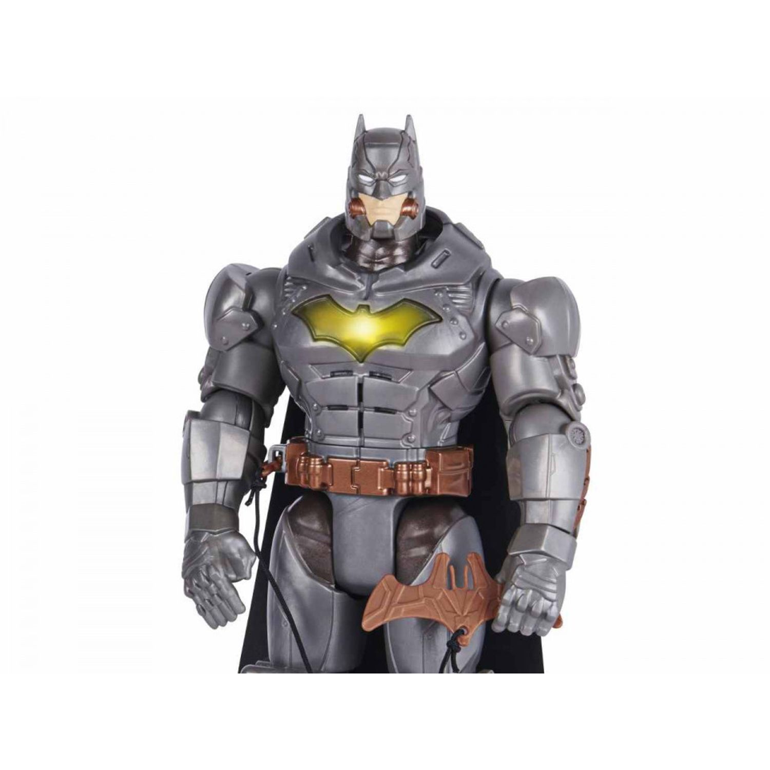 Figurina SpinMaster cu accesorii Batman Battle Strike, 30 cm, Gri fotografia produsului View 4 L