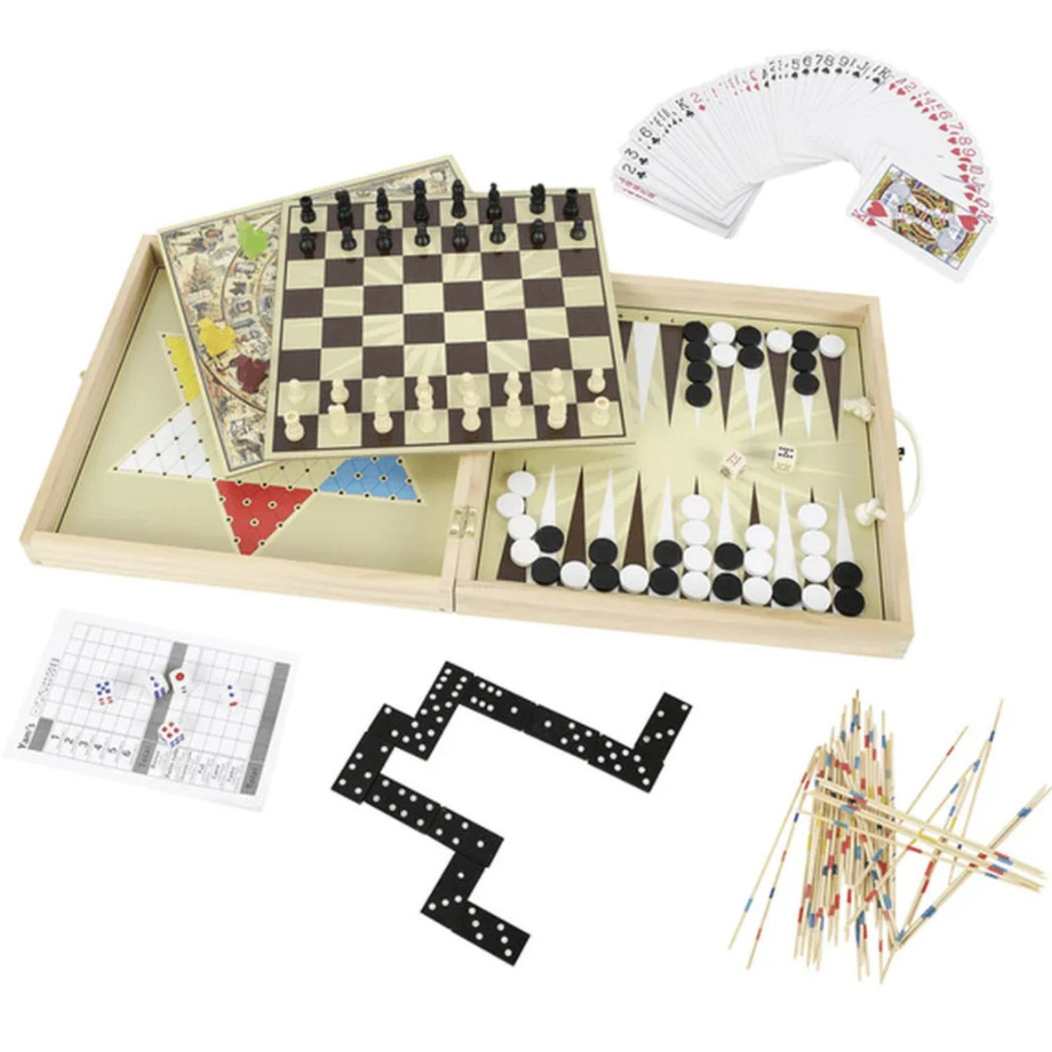 Set jocuri 12 in 1, Sah, Table, Dame, Halma, Multicolor, 6 ani + fotografia produsului View 2 L