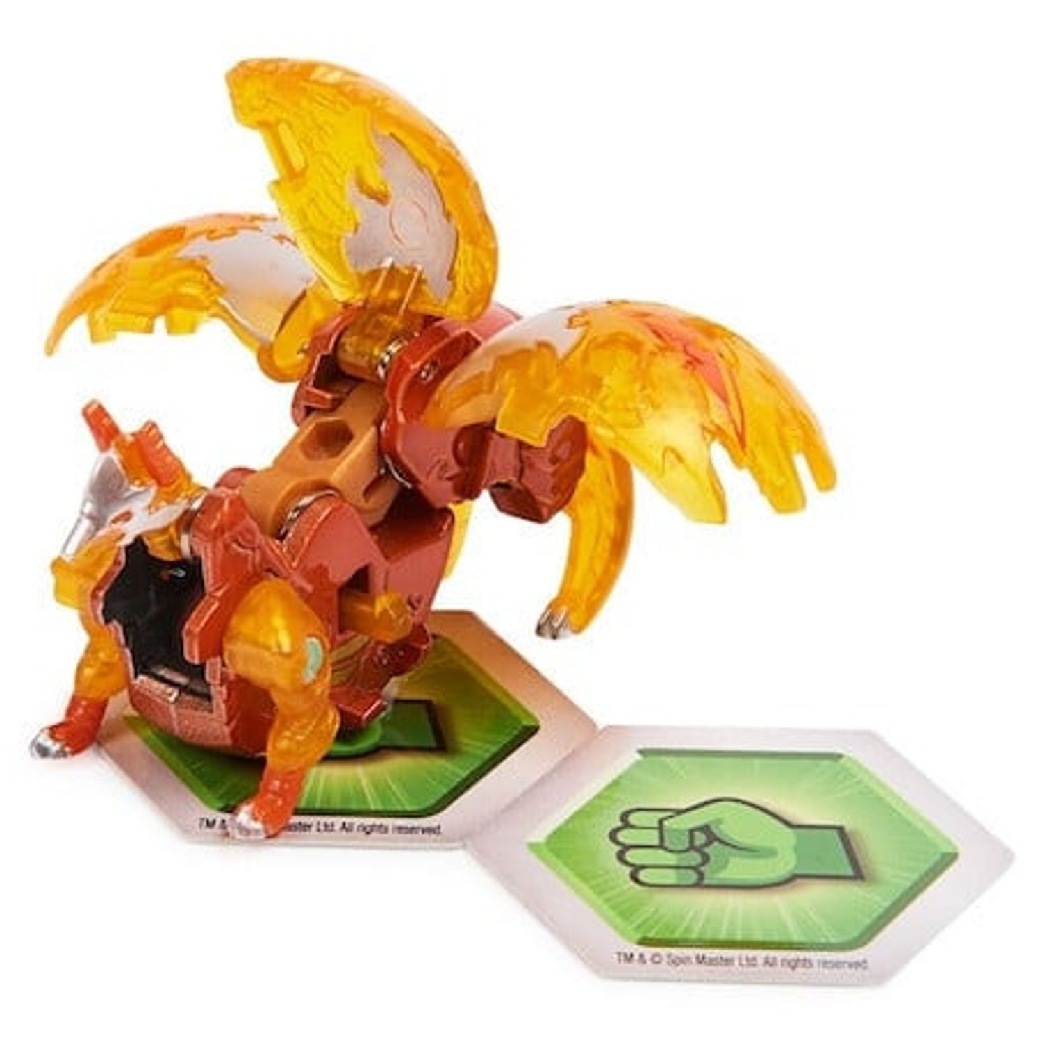 Figurina Metalica Bakugan Evolutions, Blitz Fox Portocaliu, 6cm fotografia produsului View 6 L