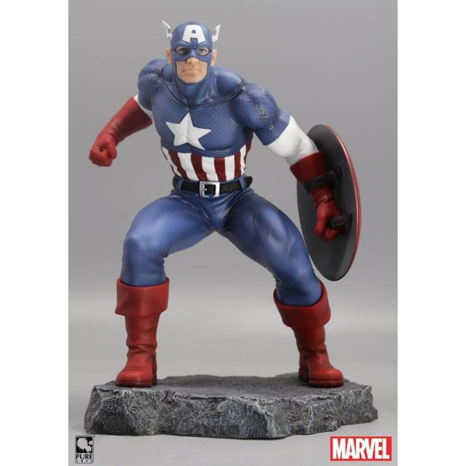 Statueta de colectie Marvel Captain America, 22 cm, Multicolor fotografia produsului View 7 L